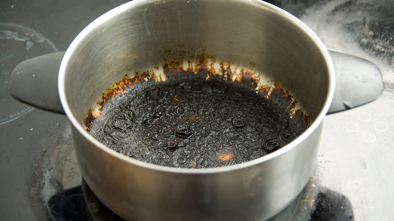 burnt pot