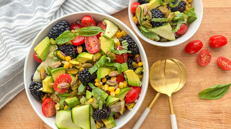 large and small salad bowls