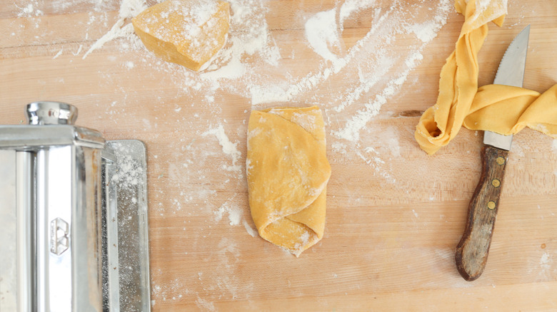 dough folded in thirds