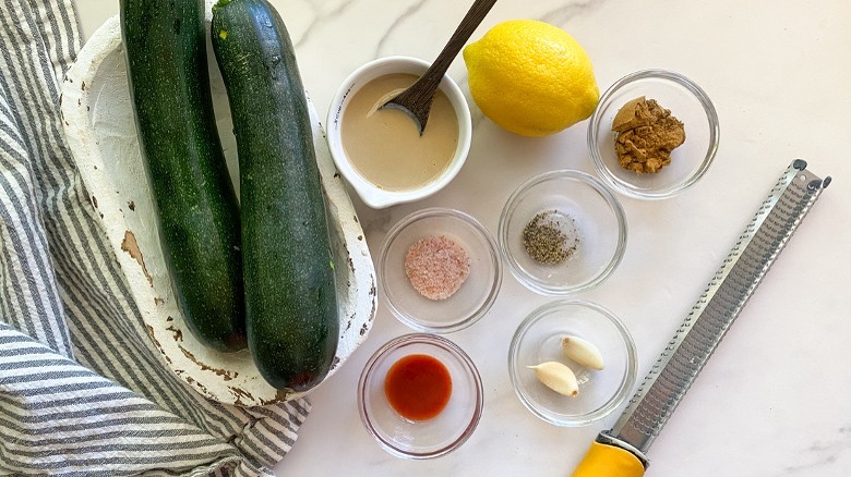 zucchini hummus ingredients