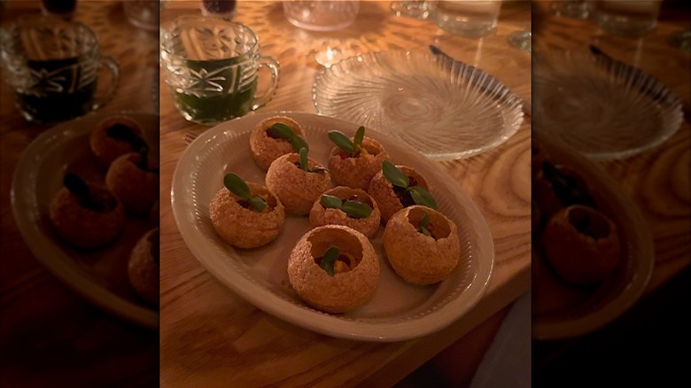 Pani puri from Mr Mao, New Orleans