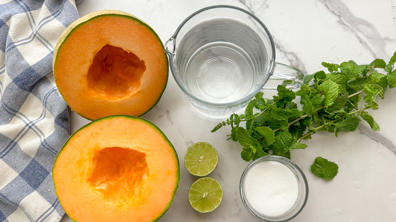 agua de melon ingredients