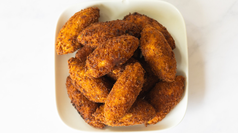 fried croquettes on plate