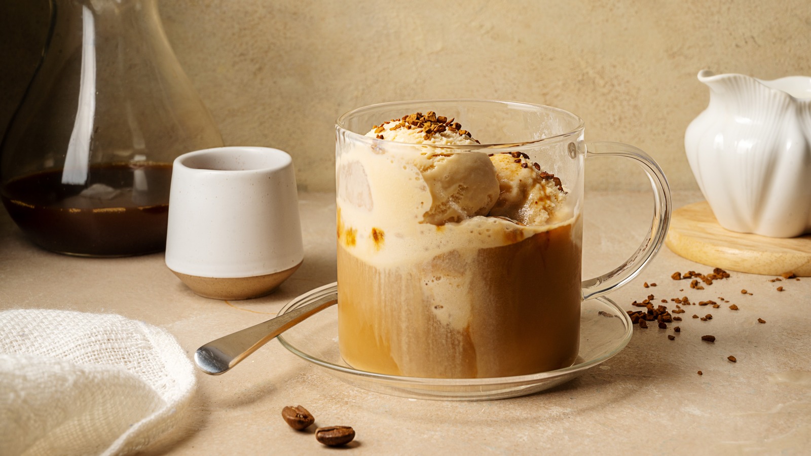 Swap Espresso With Espresso Paste For An Affogato That Would not Soften Away