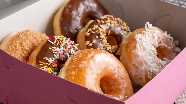 box of assorted donuts