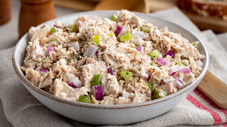 bowl of tuna salad