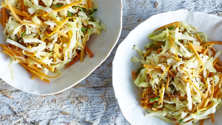 Bowls of coleslaw