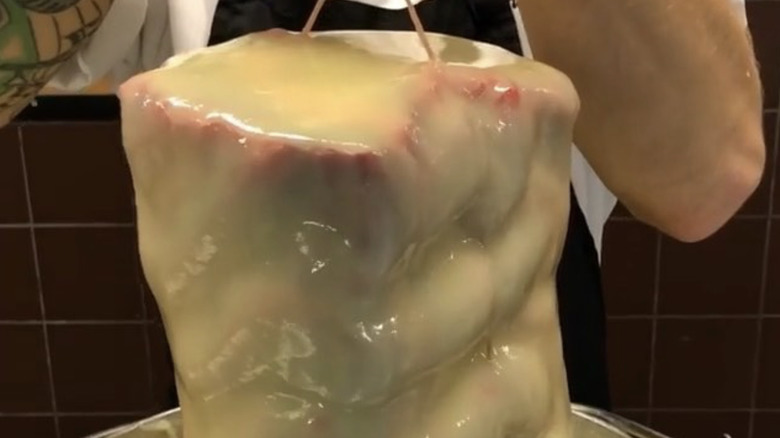 meat covered in tallow