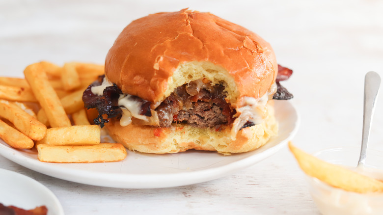 sweet and spicy bacon burger