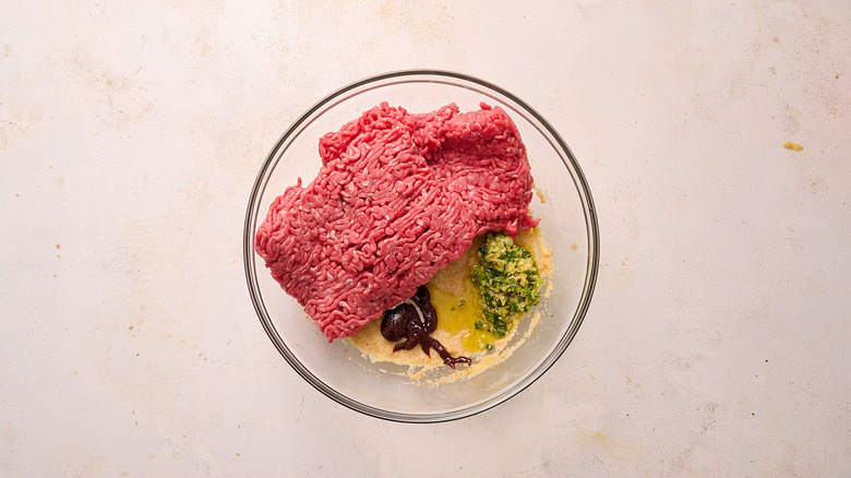 meatloaf ingredients in a bowl