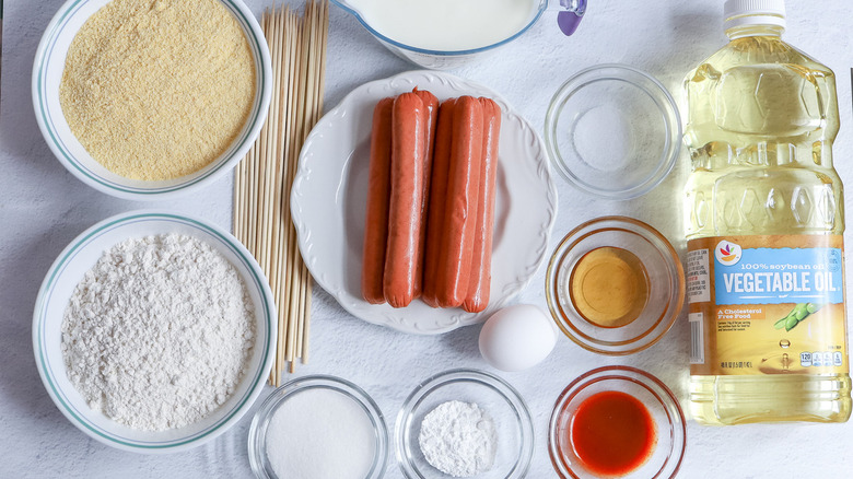 ingredients for corn dogs