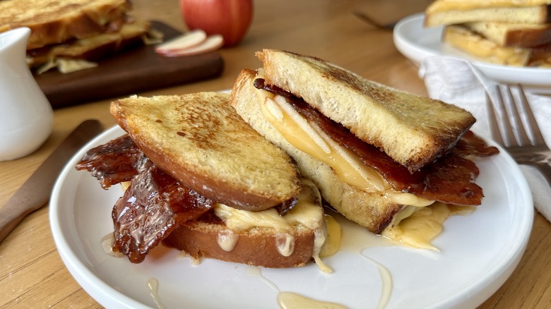 Sweet and spicy French toast sandwich