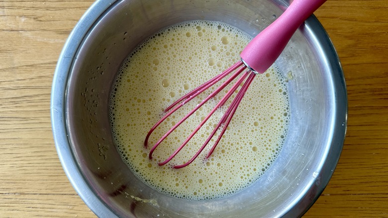 French toast custard in bowl