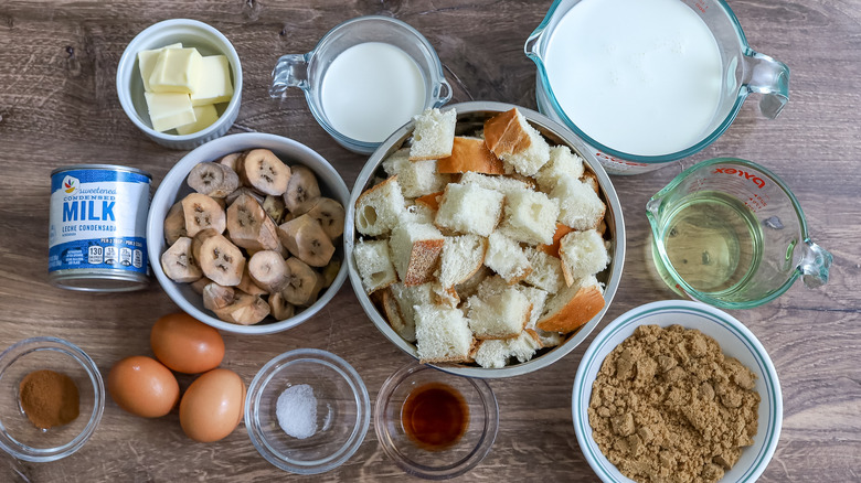 sweet plantain bread pudding ingredients