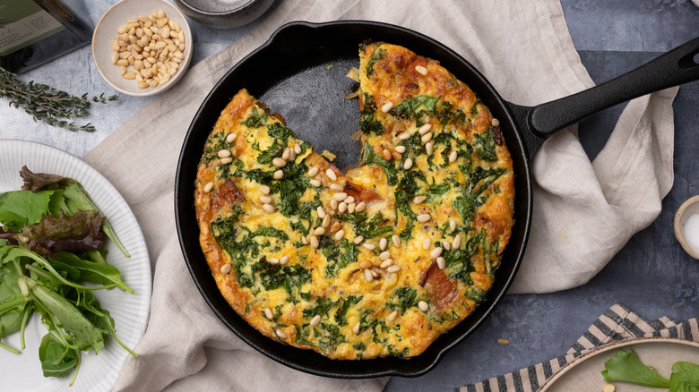 sweet potato and kale frittata