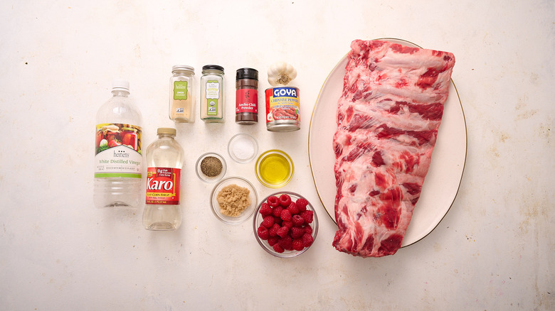 ingredients for raspberry ribs