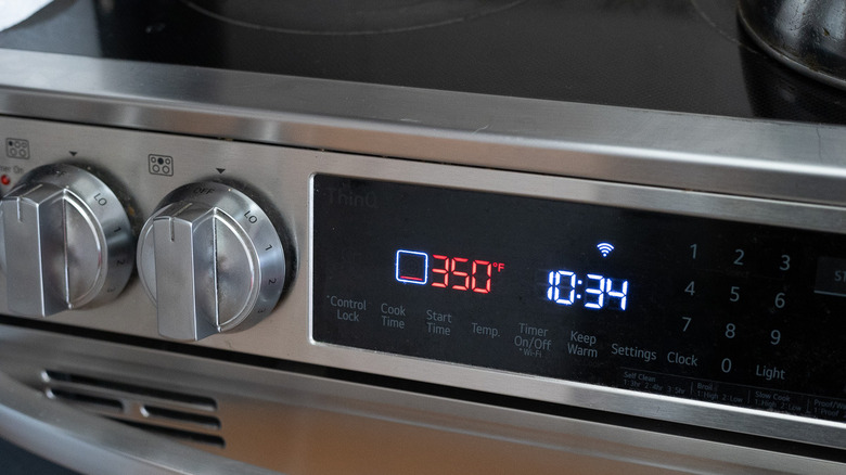 Preheated oven