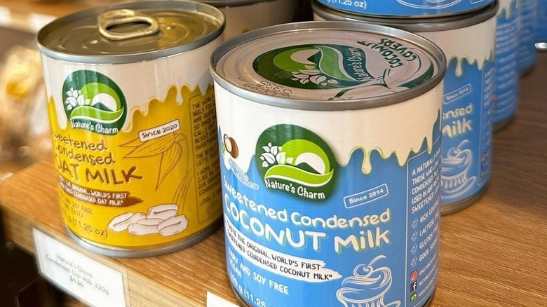 cans of sweetened condensed coconut milk