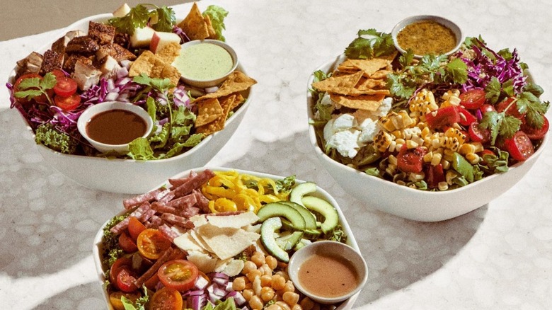 Three Sweetgreen salads