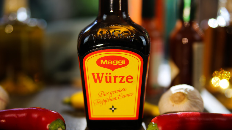 A German bottle of Maggi seasoning