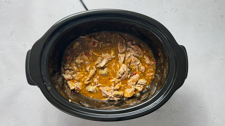 shredded pork in slow cooker