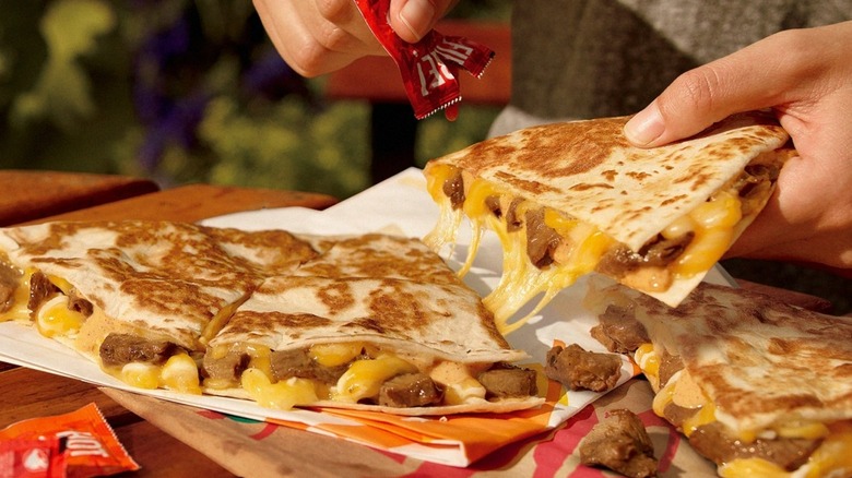 Taco Bell Beyond Carne Asada Steak quesadilla