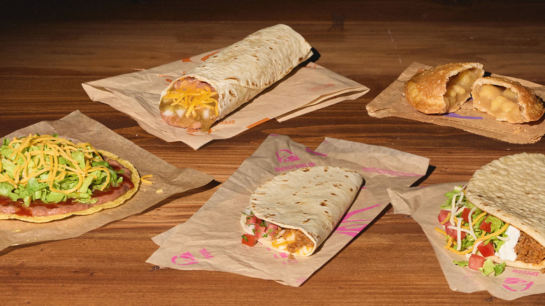 Taco Bell decades menu items