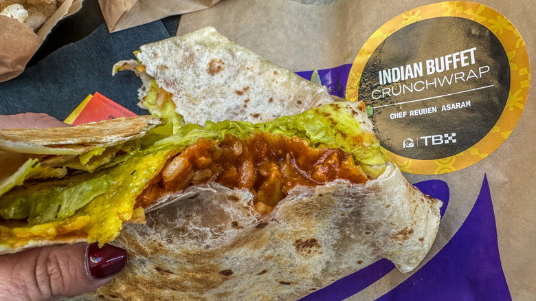 Taco Bell's Indian Buffet Crunchwrap