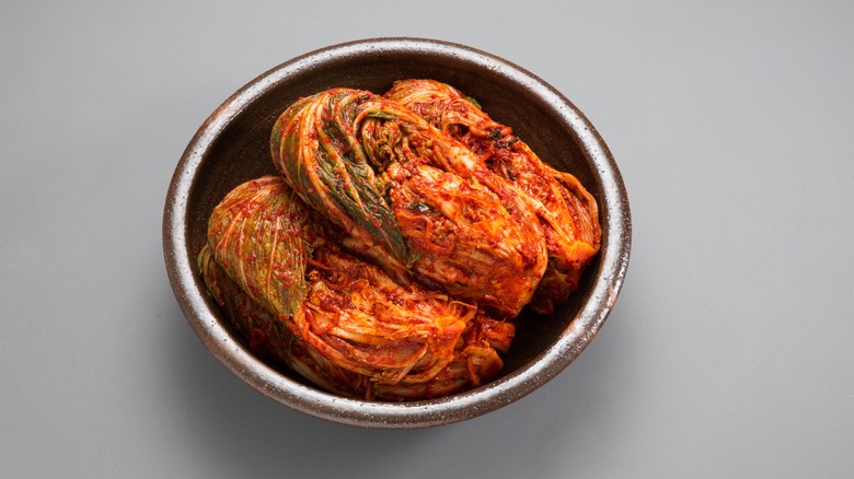 kimchi in a bowl