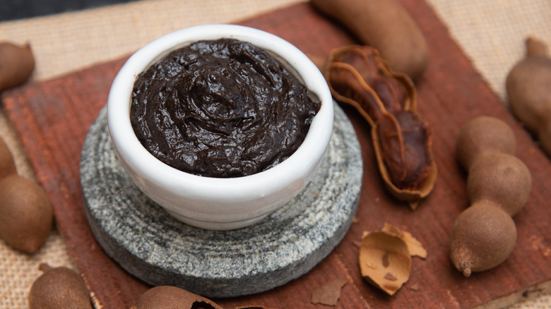 Bowl of tamarind paste