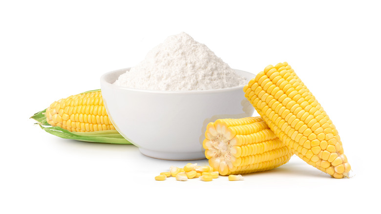 cornstarch and corn ears