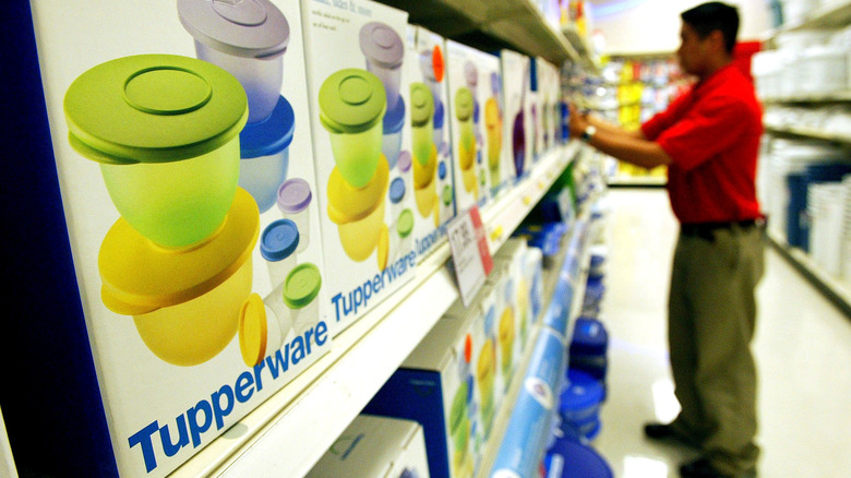 Target employee stocks Tupperware