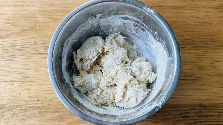 rough tart dough in bowl