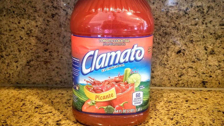 Clamato picante bottle