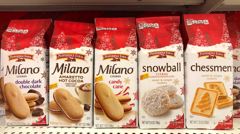 Pepperidge Farm cookies at supermarket