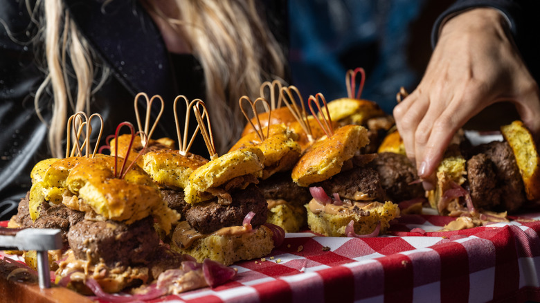 Sandwiches at the NYCWFF food festival