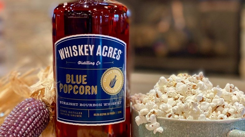 Whiskey Acres Blue Popcorn Bourbon