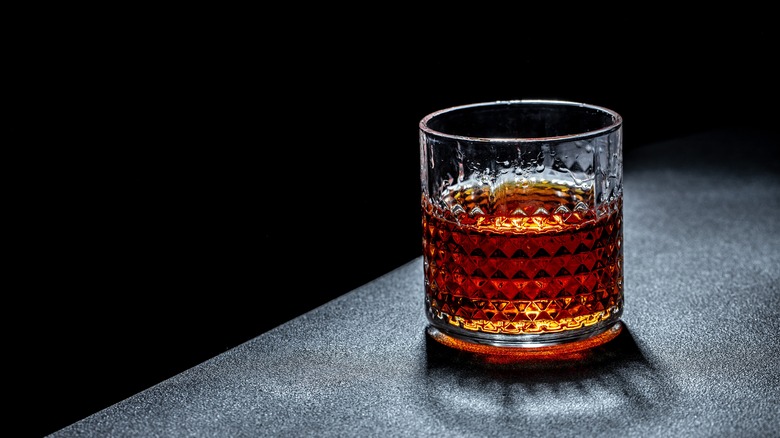 glass of bourbon