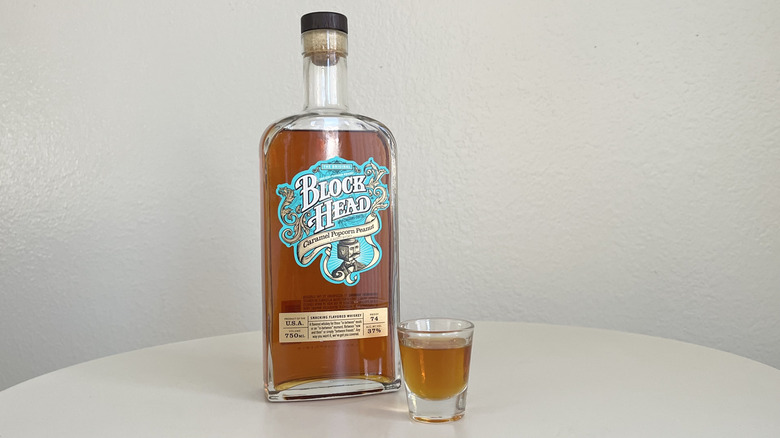 block head caramel popcorn peanut whiskey