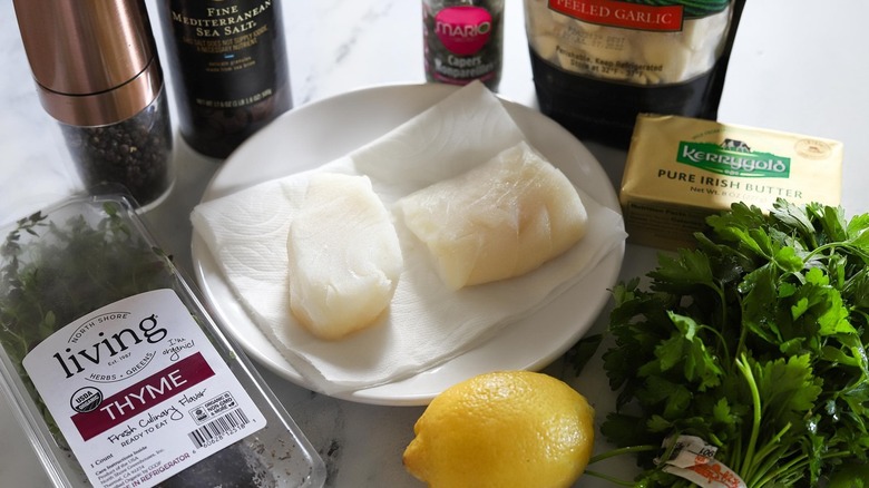 chilean sea bass and seasonings