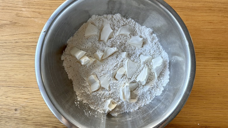 Cream cheese in dry ingredients