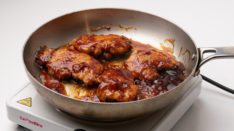 cooking chicken in teriyaki sauce