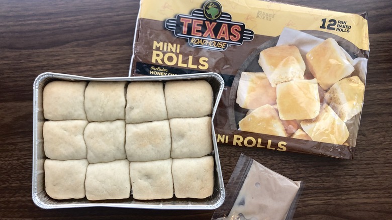Texas Roadhouse frozen mini rolls pack
