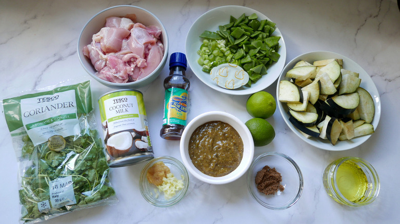 ingredients for thai chicken curry