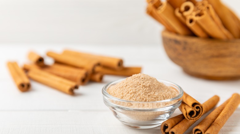 bowl of cinnamon sugar