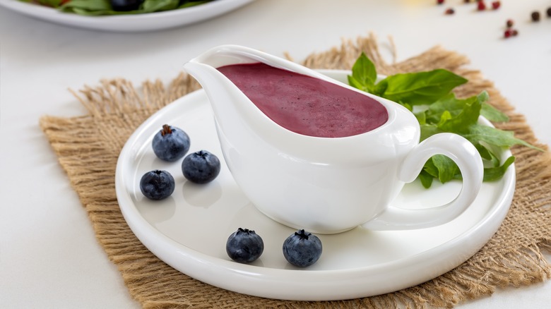 Fresh blueberry vinaigrette