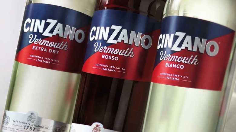 Cinzano vermouth bottles
