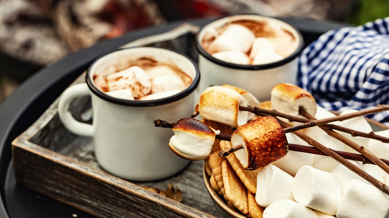 Hot chocolate with marshmallows