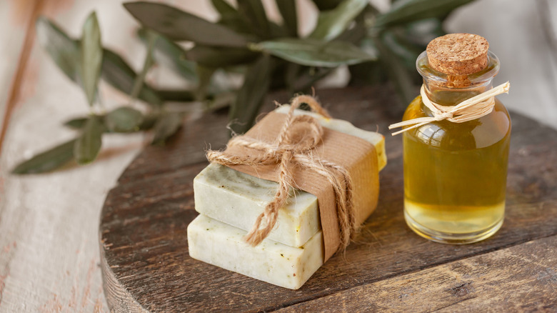 Olive oil soap and oil