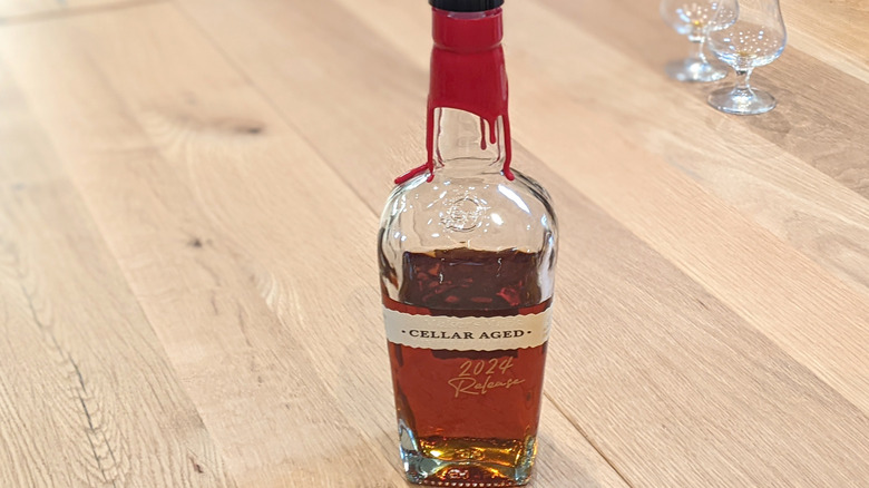 Maker's Mark Cellar-Aged 2024 on wooden table